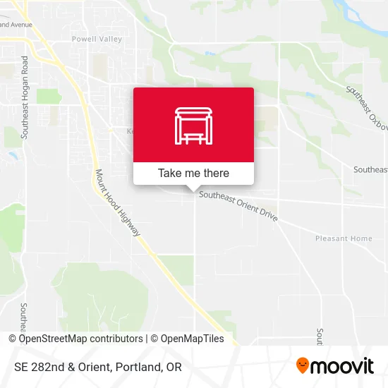 SE 282nd & Orient map