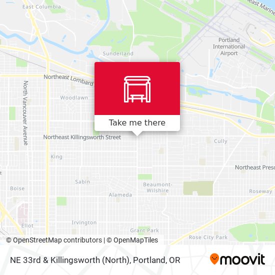 NE 33rd & Killingsworth (North) map