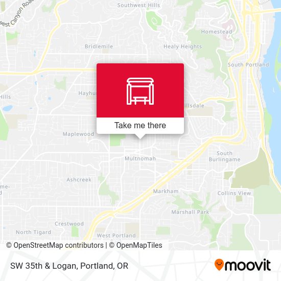 SW 35th & Logan map