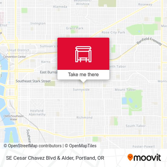 Mapa de SE Cesar Chavez Blvd & Alder