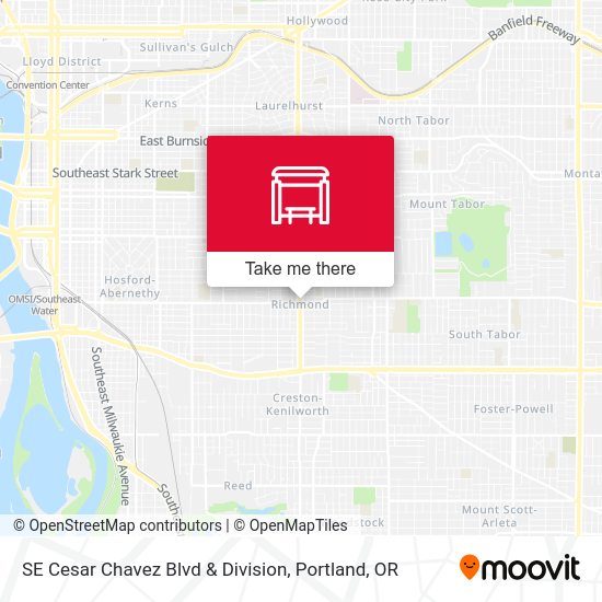 Mapa de SE Cesar Chavez Blvd & Division