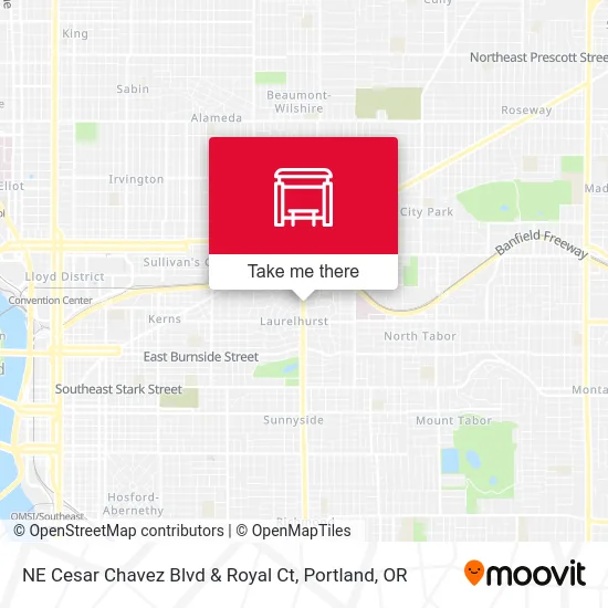 NE Cesar Chavez Blvd & Royal Ct map