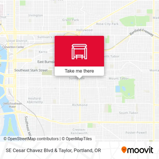SE Cesar Chavez Blvd & Taylor map