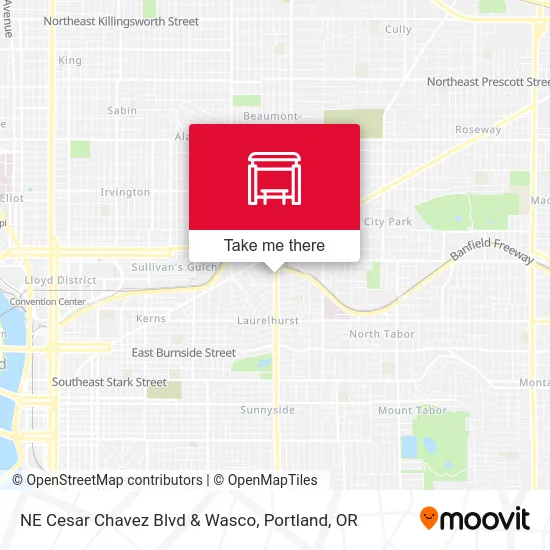 Mapa de NE Cesar Chavez Blvd & Wasco