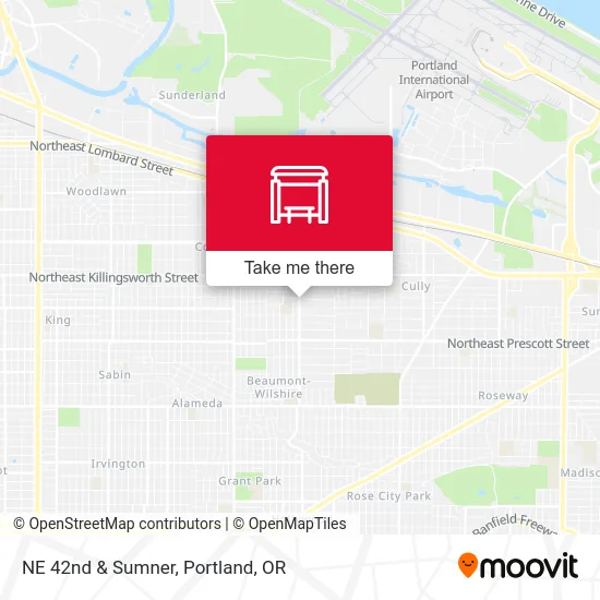 NE 42nd & Sumner map