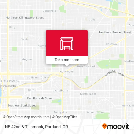 Mapa de NE 42nd & Tillamook