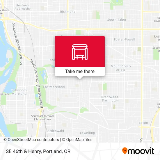 SE 46th & Henry map