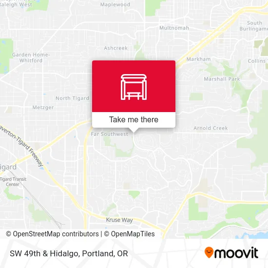 SW 49th & Hidalgo map