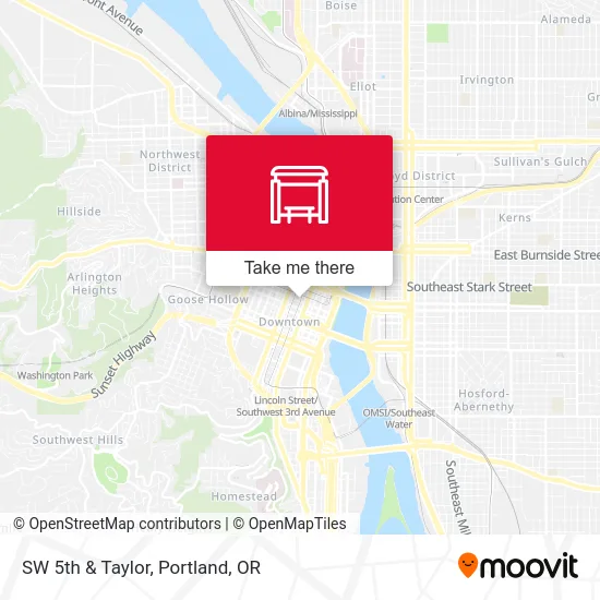 SW 5th & Taylor map