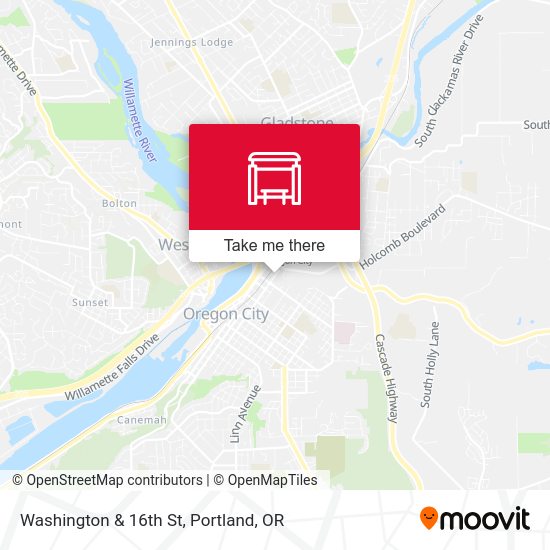 Washington & 16th St map