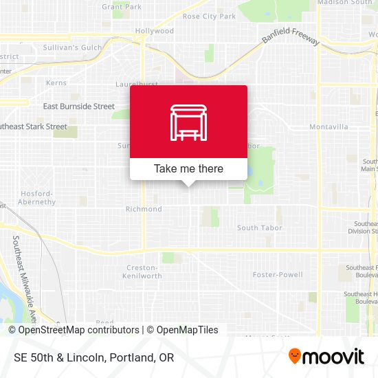 Mapa de SE 50th & Lincoln