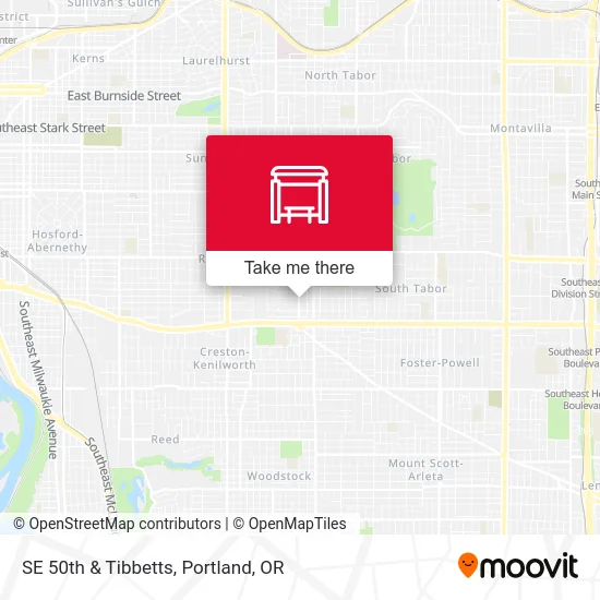 Mapa de SE 50th & Tibbetts