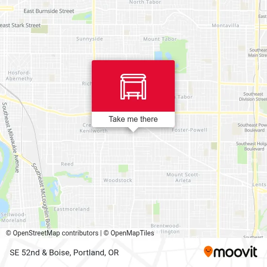 SE 52nd & Boise map