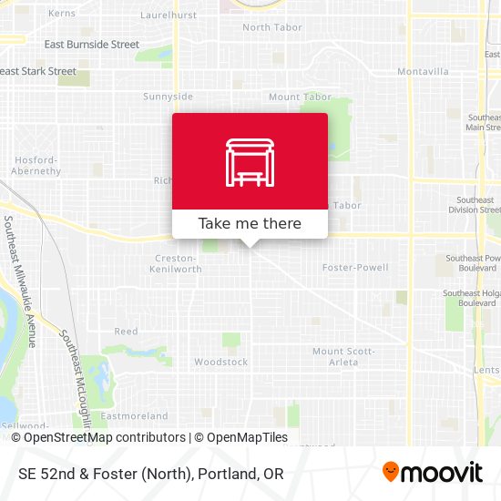 SE 52nd & Foster (North) map