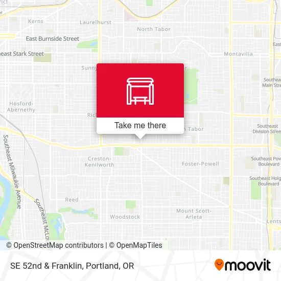 Mapa de SE 52nd & Franklin