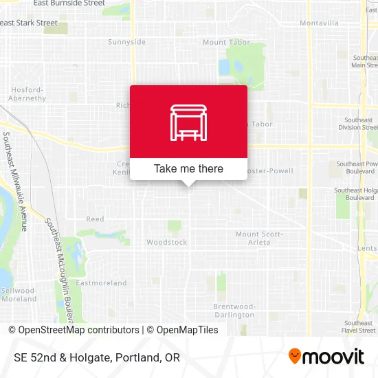 SE 52nd & Holgate map