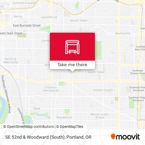 SE 52nd & Woodward (South) map