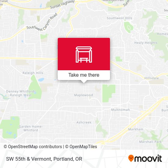 Mapa de SW 55th & Vermont