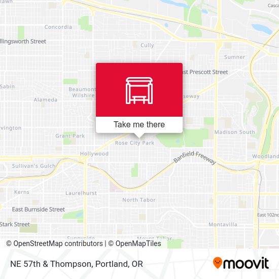NE 57th & Thompson map