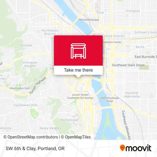 Mapa de SW 6th & Clay