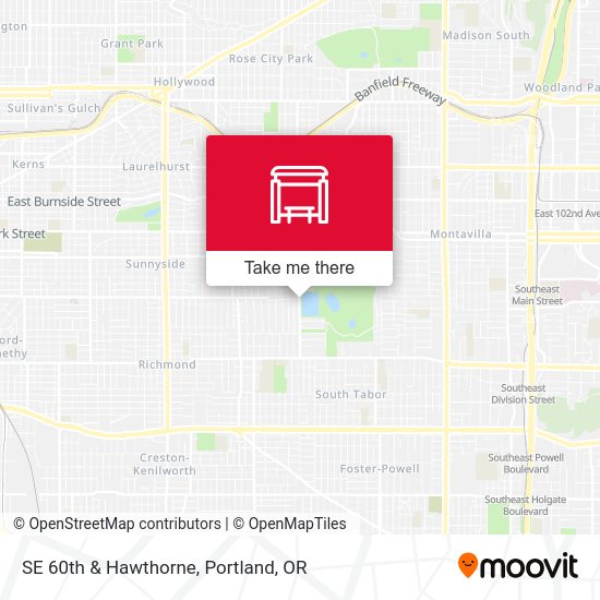 Mapa de SE 60th & Hawthorne