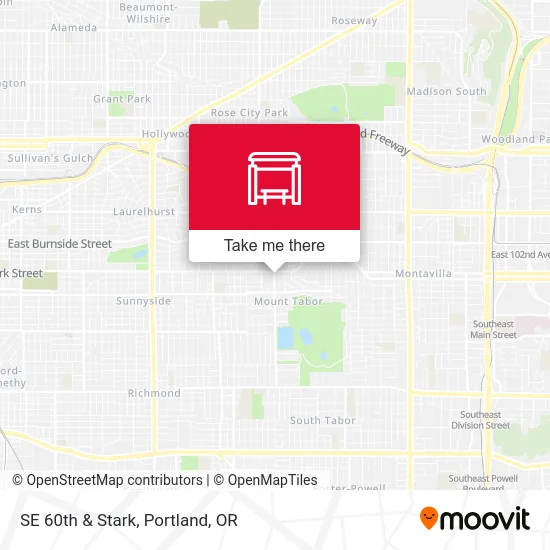 Mapa de SE 60th & Stark