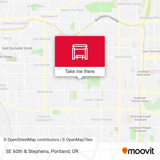 Mapa de SE 60th & Stephens