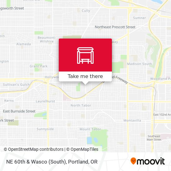 NE 60th & Wasco (South) map