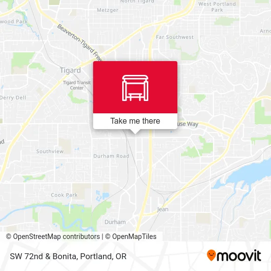 Mapa de SW 72nd & Bonita