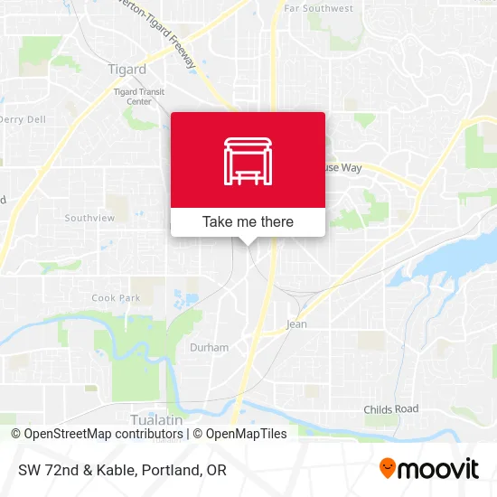 SW 72nd & Kable map