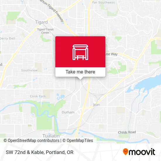 SW 72nd & Kable map