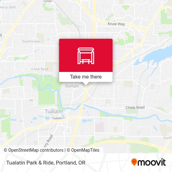 Mapa de Tualatin Park & Ride