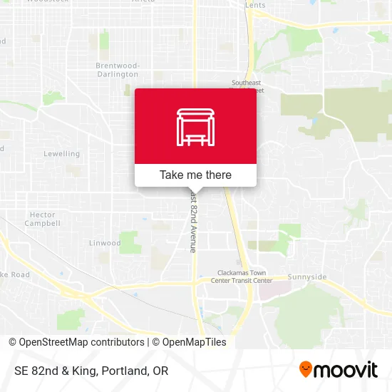 SE 82nd & King map