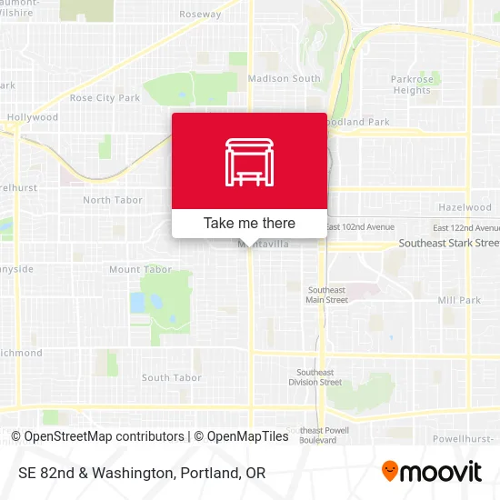 Mapa de SE 82nd & Washington