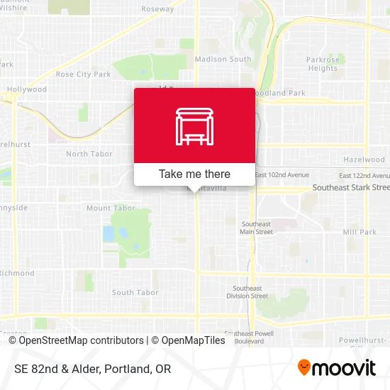 SE 82nd & Alder map