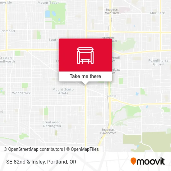 SE 82nd & Insley map
