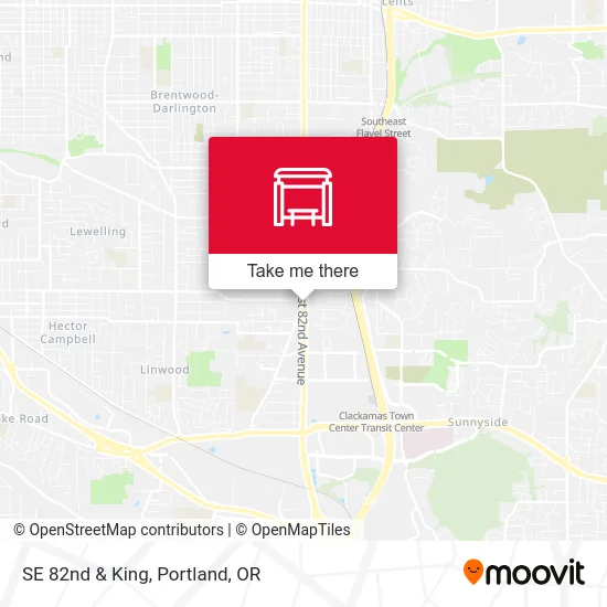 SE 82nd & King map