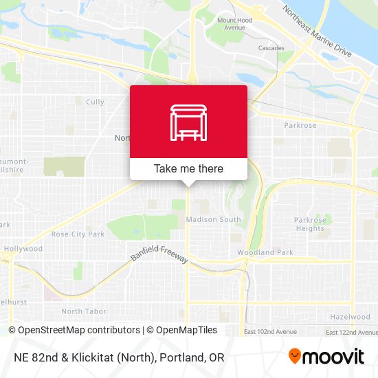 NE 82nd & Klickitat (North) map