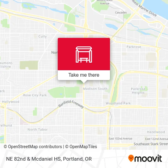 NE 82nd & Mcdaniel HS map
