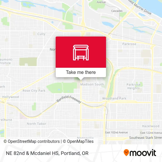 NE 82nd & Mcdaniel HS map
