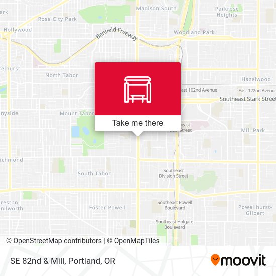 SE 82nd & Mill map