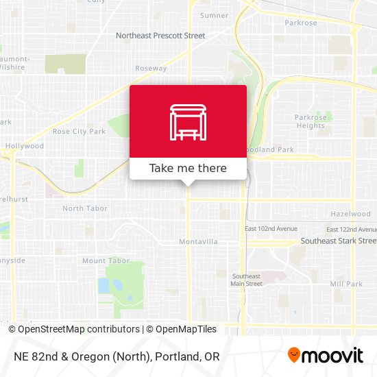 NE 82nd & Oregon (North) map