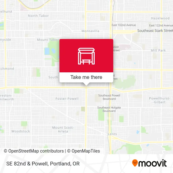 Mapa de SE 82nd & Powell