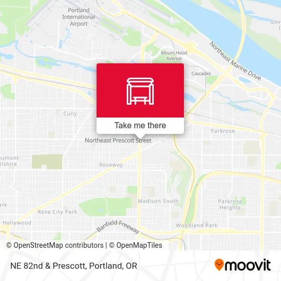 Mapa de NE 82nd & Prescott