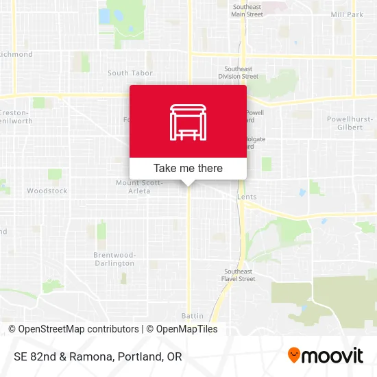 SE 82nd & Ramona map