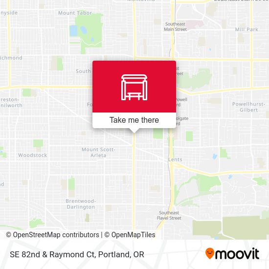 Mapa de SE 82nd & Raymond Ct