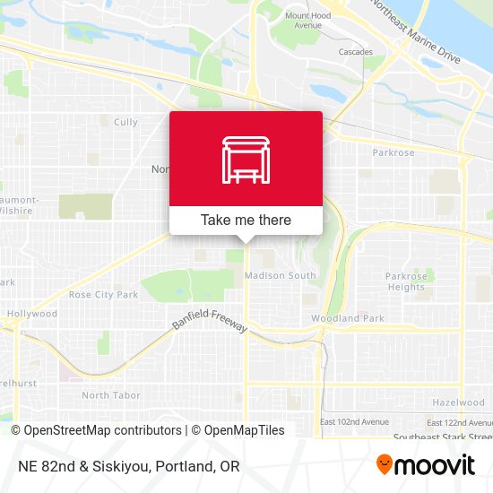 Mapa de NE 82nd & Siskiyou