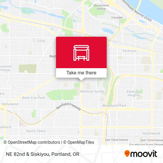 Mapa de NE 82nd & Siskiyou