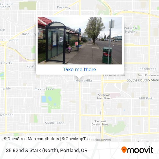 SE 82nd & Stark (North) map