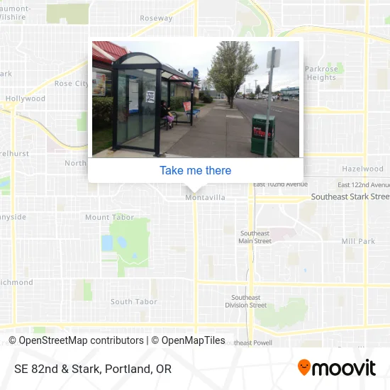 SE 82nd & Stark map